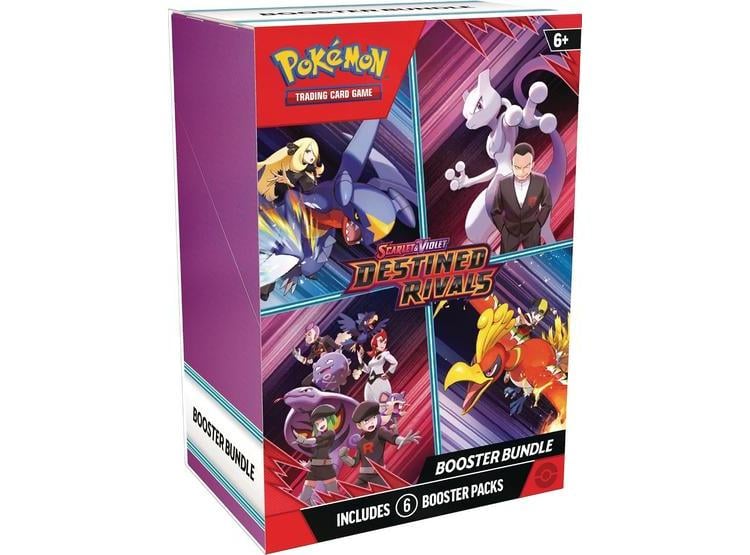 POKÉMON TCG: PAQUETE DE REFUERZO SCARLET Y VIOLET - DESTINED RIVALS CON 6 BOOSTERS - 1