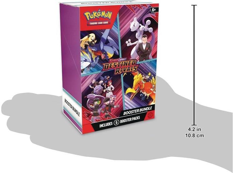 POKÉMON TCG: PAQUETE DE REFUERZO SCARLET Y VIOLET - DESTINED RIVALS CON 6 BOOSTERS - 2