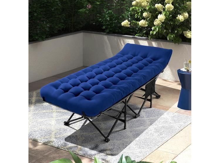 CATRE PLEGABLE DE CAMPING PARA ADULTOS CON COLCHÓN, INCLUYE BOLSA DE TRANSPORTE, IDEAL PARA EXTERIORES - 8