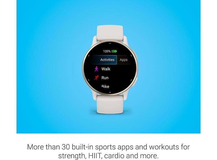 GARMIN VÍVOACTIVE 5, RELOJ INT. GPS SALUD Y FITNESS AMOLED, MARFIL - 4