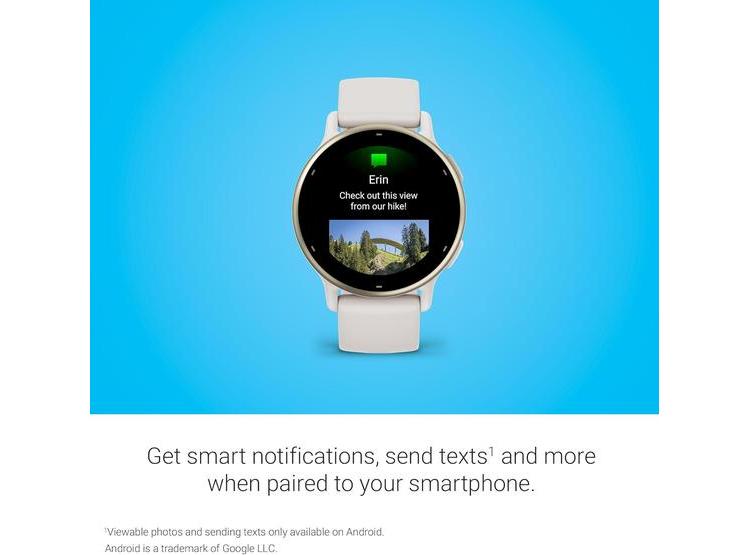 GARMIN VÍVOACTIVE 5, RELOJ INT. GPS SALUD Y FITNESS AMOLED, MARFIL - 5
