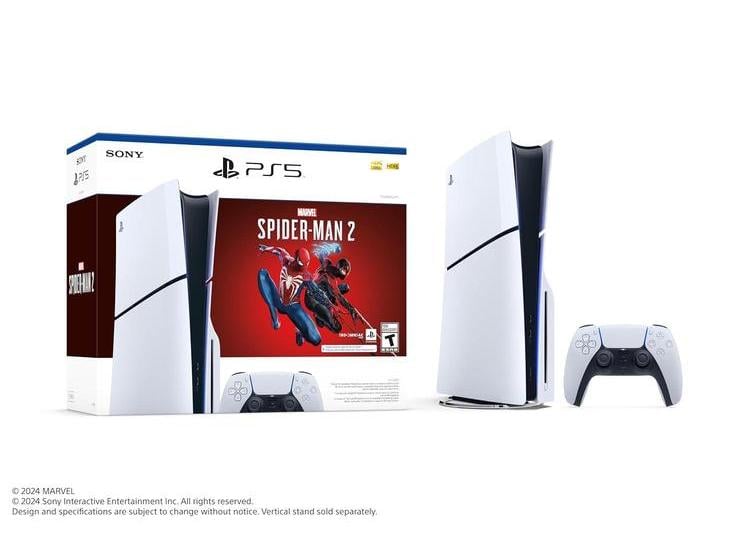 PLAYSTATION 5 SLIM CON MARVEL’S SPIDER-MAN 2 BUNDLE, 1TB SSD, MANDO DUALSENSE Y JUEGO DIGITAL INCLUIDO - 1
