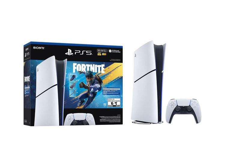 PS5 SLIM DIGITAL EDITION CON FORTNITE Y CARGADOR MYTRIX, CONSOLA DE JUEGOS BLANCA DE SSD RÁPIDO - 2