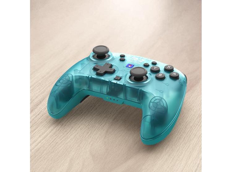 HORI WIRELESS HORIPAD TURBO AQUA, MANDO AVANZADO Y ERGONÓMICO PARA NINTENDO SWITCH CON BATERÍA RECARGABLE - 4