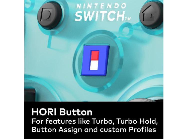 HORI WIRELESS HORIPAD TURBO AQUA, MANDO AVANZADO Y ERGONÓMICO PARA NINTENDO SWITCH CON BATERÍA RECARGABLE - 8