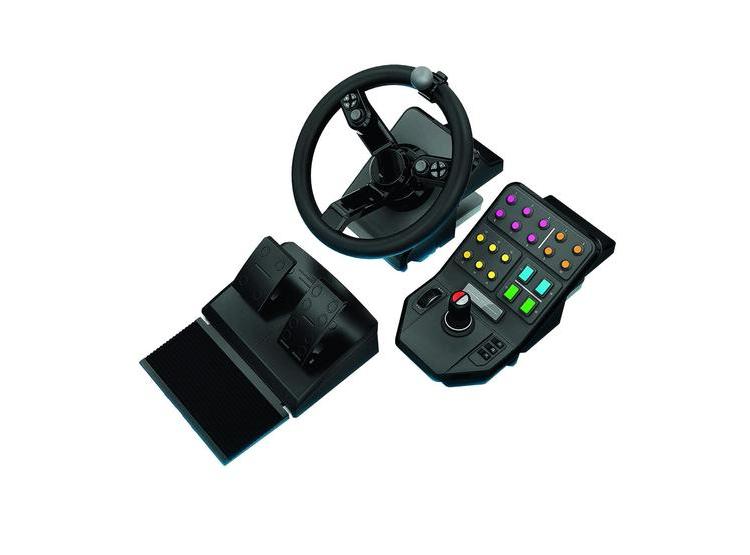 LOGITECH G VOLANTE PARA SIMULACIÓN DE GRANJA, INCLUYE PEDALES Y PANEL LATERAL, COMPATIBLE CON PC, 2ª GEN - 1