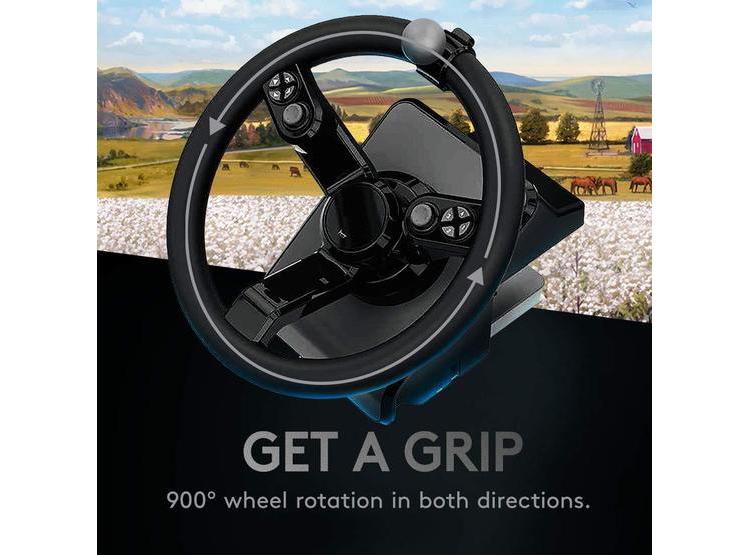LOGITECH G VOLANTE PARA SIMULACIÓN DE GRANJA, INCLUYE PEDALES Y PANEL LATERAL, COMPATIBLE CON PC, 2ª GEN - 2