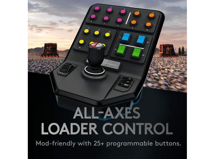 LOGITECH G VOLANTE PARA SIMULACIÓN DE GRANJA, INCLUYE PEDALES Y PANEL LATERAL, COMPATIBLE CON PC, 2ª GEN - 6