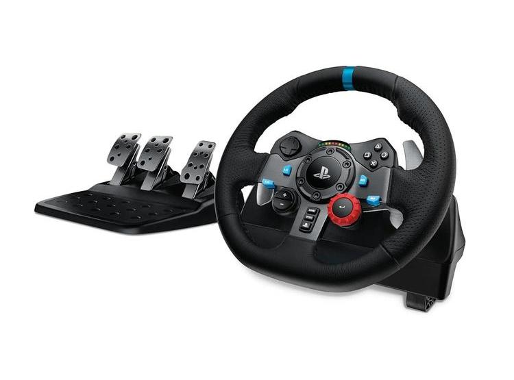 VOLANTE PARA JUEGOS DE CARRERA LOGITECH G920 Y PEDALES AJUSTABLES, RETROALIMENTACIÓN DE FUERZA REALISTA - 1