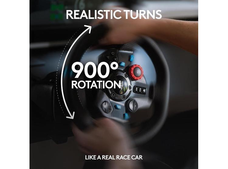 VOLANTE PARA JUEGOS DE CARRERA LOGITECH G920 Y PEDALES AJUSTABLES, RETROALIMENTACIÓN DE FUERZA REALISTA - 3