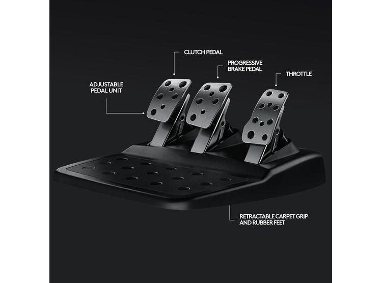 VOLANTE PARA JUEGOS DE CARRERA LOGITECH G920 Y PEDALES AJUSTABLES, RETROALIMENTACIÓN DE FUERZA REALISTA - 6