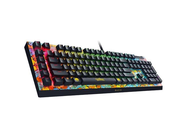 TECLADO GAMING RAZER BLACKWIDOW V4 X, SWITCHES VERDES TÁCTILES, 6 MACROS, RGB CHROMA, EDICIÓN POKÉMON - 7