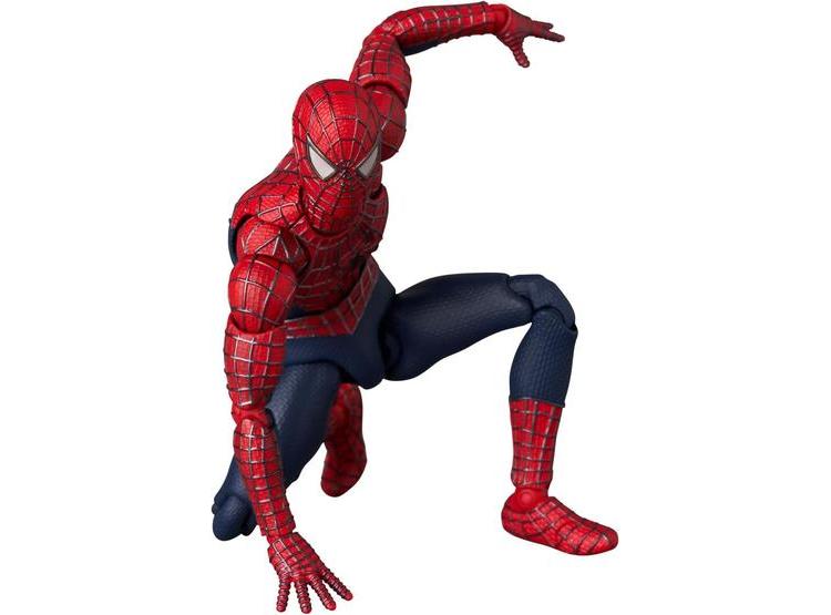 MAFEX NO.241 FIGURA DE SPIDER-MAN AMIGABLE DEL VECINDARIO CON ACCESORIOS INTERCAMBIABLES Y SOPORTE ARTICULADO - 10