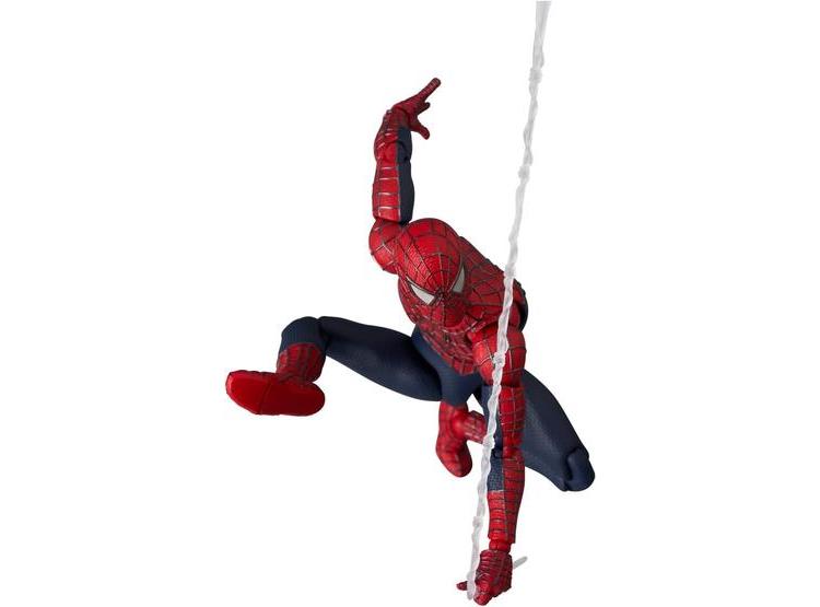 MAFEX NO.241 FIGURA DE SPIDER-MAN AMIGABLE DEL VECINDARIO CON ACCESORIOS INTERCAMBIABLES Y SOPORTE ARTICULADO - 4