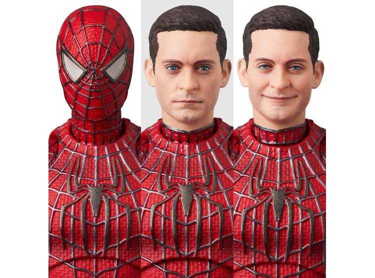 MAFEX NO.241 FIGURA DE SPIDER-MAN AMIGABLE DEL VECINDARIO CON ACCESORIOS INTERCAMBIABLES Y SOPORTE ARTICULADO - 5