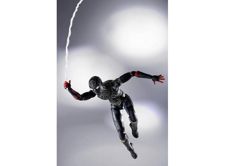 FIGURA ACCIÓN SPIDER-MAN NO WAY HOME TRAJE NEGRO Y DORADO CON ACCESORIOS, BANDAI TAMASHII NATIONS - 7