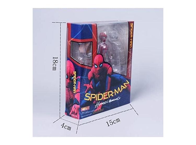 FIGURA SPIDER-MAN HOMECOMING S.H.FIGUARTS DE ACCIÓN PINTADA CON PIEZAS INTERCAMBIABLES Y POSTURA ÚNICA - 6