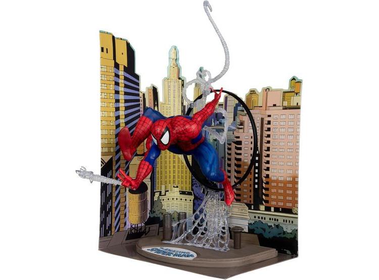 FIGURA SPIDER-MAN MCFARLANE TOYS A ESCALA 1:6, INCLUYE FONDO, CÓMIC Y TARJETA DE ARTE, NO ARTICULADA - 1