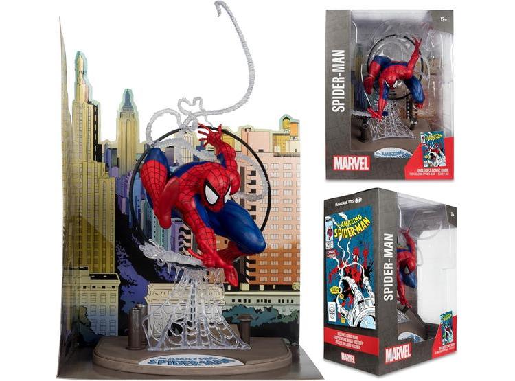 FIGURA SPIDER-MAN MCFARLANE TOYS A ESCALA 1:6, INCLUYE FONDO, CÓMIC Y TARJETA DE ARTE, NO ARTICULADA - 5