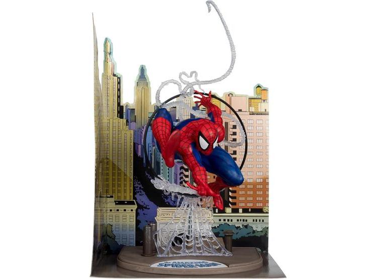 FIGURA SPIDER-MAN MCFARLANE TOYS A ESCALA 1:6, INCLUYE FONDO, CÓMIC Y TARJETA DE ARTE, NO ARTICULADA - 6