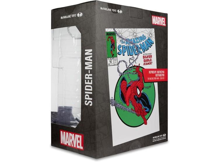 FIGURA SPIDER-MAN MCFARLANE TOYS A ESCALA 1:6, INCLUYE FONDO, CÓMIC Y TARJETA DE ARTE, NO ARTICULADA - 9