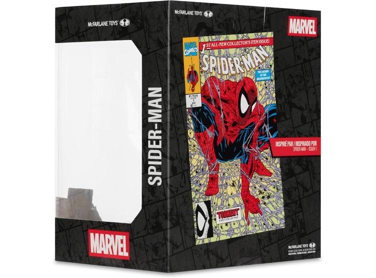 FIGURA DE SPIDER-MAN DE MCFARLANE TOYS, ESCALA 1/10 CON BASE AMBIENTAL Y ESCENA DE FONDO - 7