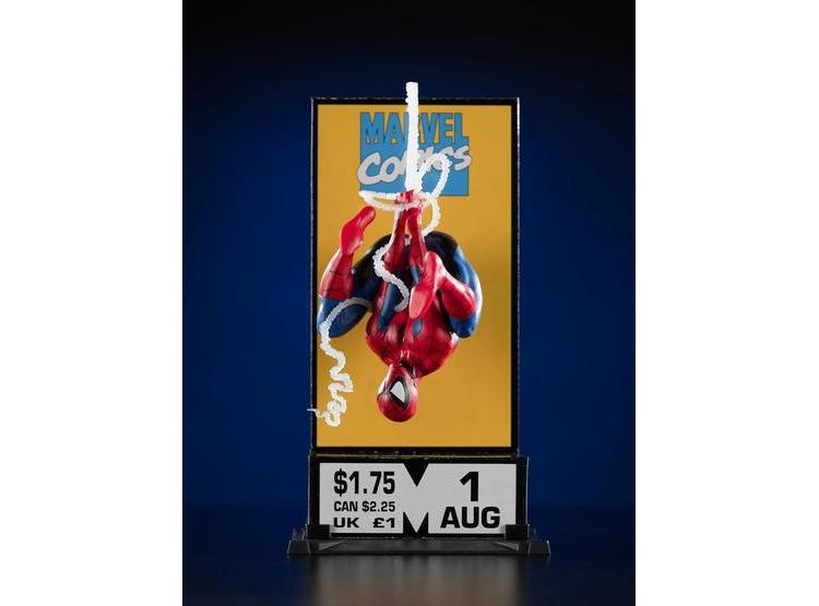 FIGURA DE SPIDER-MAN DE MCFARLANE TOYS, ESCALA 1/10 CON BASE AMBIENTAL Y ESCENA DE FONDO - 8