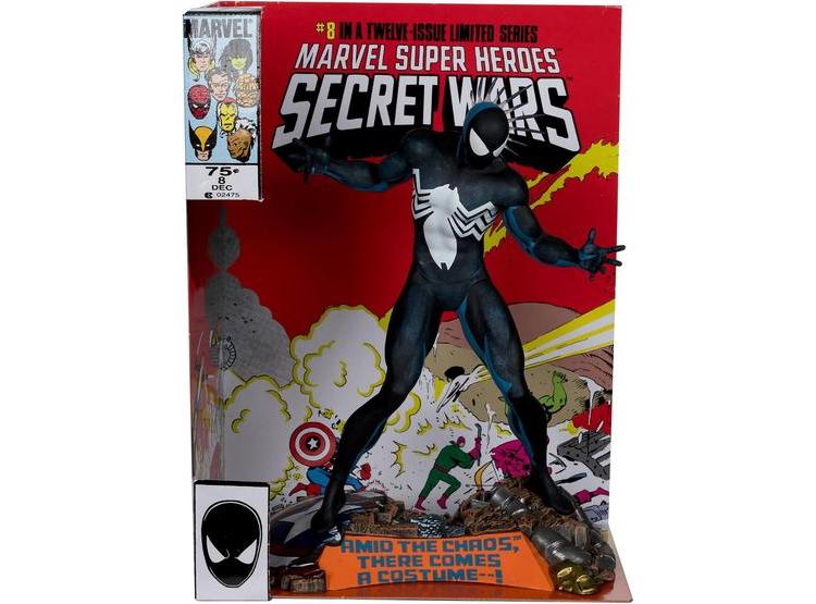 MCFARLANE TOYS - FIGURA DE SPIDER-MAN A ESCALA 1:6 CON ESCENA Y CÓMIC MARVEL SUPER HEROES SECRET WARS #8 - 1
