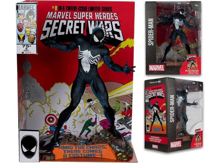 MCFARLANE TOYS - FIGURA DE SPIDER-MAN A ESCALA 1:6 CON ESCENA Y CÓMIC MARVEL SUPER HEROES SECRET WARS #8 - 3