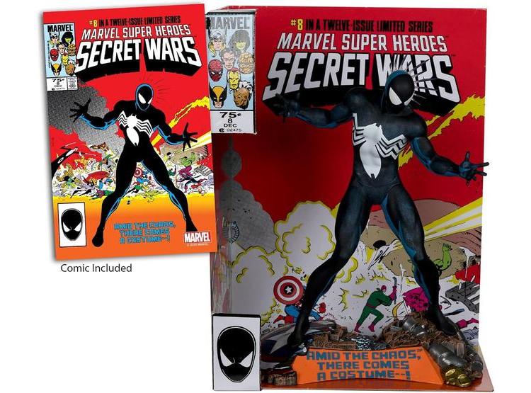 MCFARLANE TOYS - FIGURA DE SPIDER-MAN A ESCALA 1:6 CON ESCENA Y CÓMIC MARVEL SUPER HEROES SECRET WARS #8 - 4