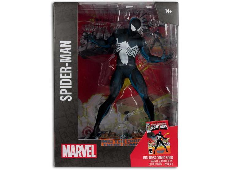 MCFARLANE TOYS - FIGURA DE SPIDER-MAN A ESCALA 1:6 CON ESCENA Y CÓMIC MARVEL SUPER HEROES SECRET WARS #8 - 7
