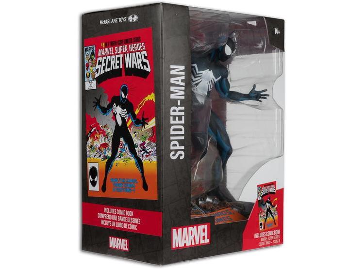 MCFARLANE TOYS - FIGURA DE SPIDER-MAN A ESCALA 1:6 CON ESCENA Y CÓMIC MARVEL SUPER HEROES SECRET WARS #8 - 8
