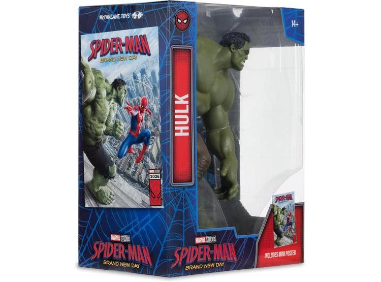 FIGURA HULK COLECCIONABLE DE MCFARLANE TOYS BASADA EN SPIDER-MAN: BRAND NEW DAY, INCLUYE BASE Y TARJETA DE ARTE - 8