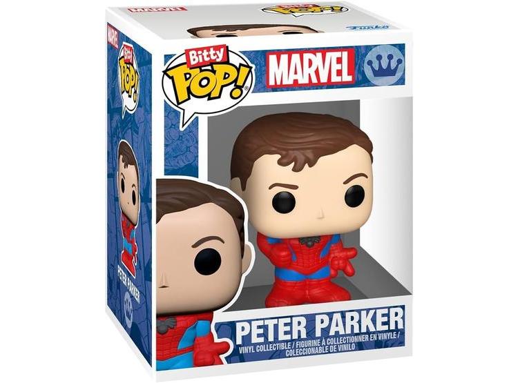 FUNKO POP! BITTY: SPIDER-MAN, DUENDE VERDE, J JONAH Y MYSTERY CHASE - MARVEL COMICS COLECCIONABLE CON ESTANTE APILABLE - 9