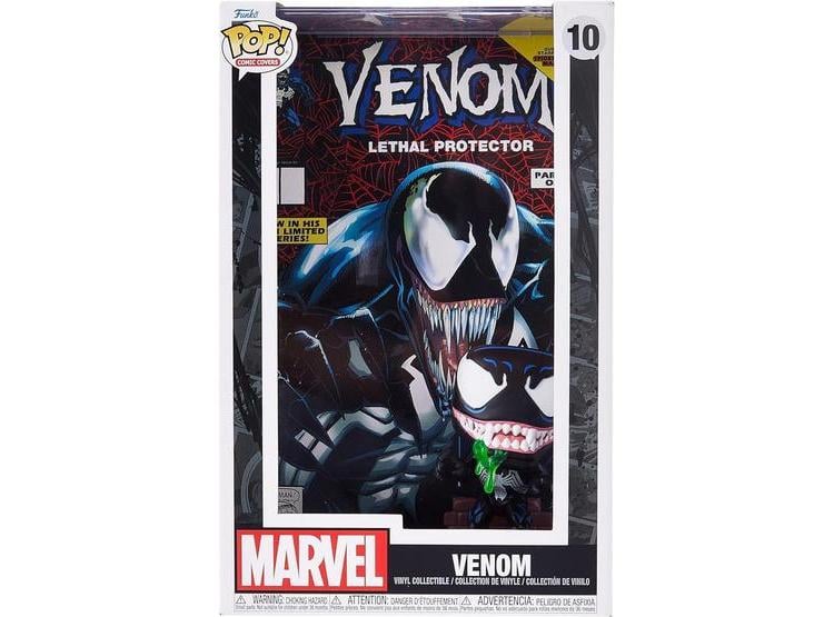FIGURA DE VINILO MARVEL VENOM LETHAL PROTECTOR EXCLUSIVA CON EXHIBICIÓN DE CÓMIC Y BRILLO - 1