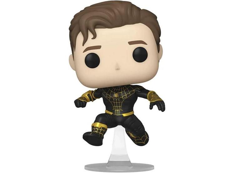 FIGURA FUNKO POP DE SPIDERMAN NO WAY HOME EXCLUSIVA NEGRO Y DORADO CON MÁSCARA RETIRADA - 1