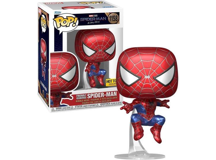FIGURA SPIDER-MAN NO WAY HOME EXCLUSIVA METÁLICA CON PROTECTOR DE CAJA POP INCLUIDO - 1