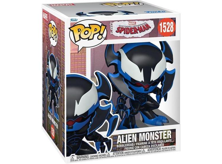 FUNKO POP SUPER: PERSONAJE DE AMIGABLE BARRIO SPIDER-MAN - MONSTRUO ALIENÍGENA, IDEAL PARA COLECCIONISTAS - 1