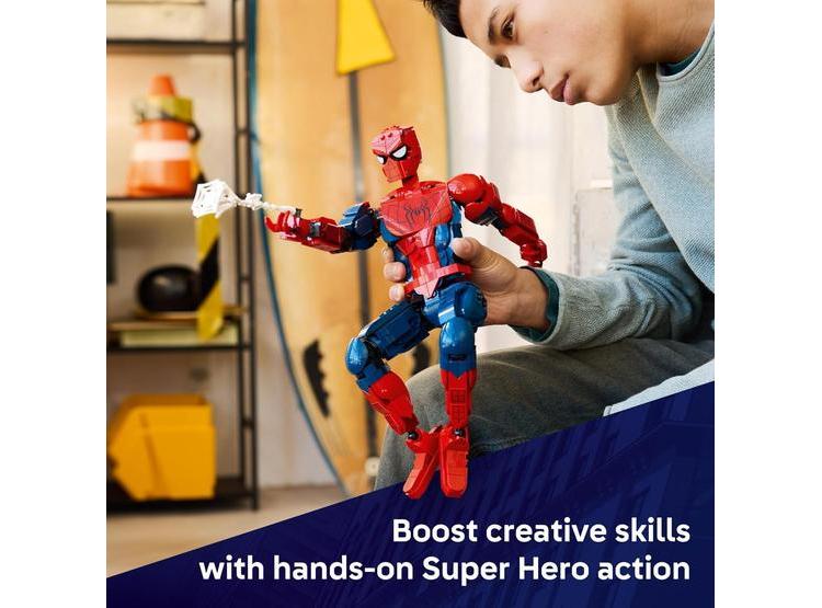 LEGO FIGURA SPIDER-MAN DE MARVEL JUGUETE POSABLE NIÑOS 12+ - 3