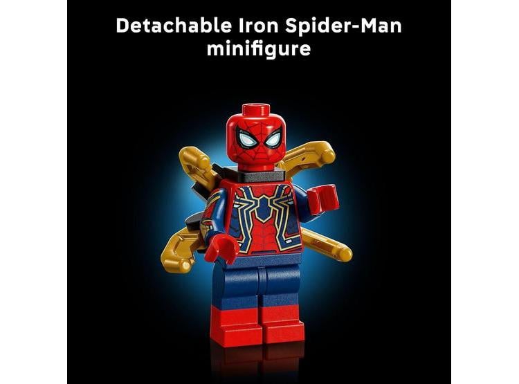 LEGO MARVEL IRON SPIDER-MAN BUST CON MINIFIGURA - SET DE CONSTRUCCIÓN PARA ADULTOS FANS DE SUPERHÉROES - 4