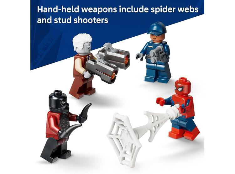 LEGO MARVEL SPIDER-MAN PRISON TRANSPORT CHASE, SET DE CONSTRUCCIÓN PARA NIÑOS Y NIÑAS DE 8+ AÑOS, INCLUYE 4 MINIFIGURAS - 5