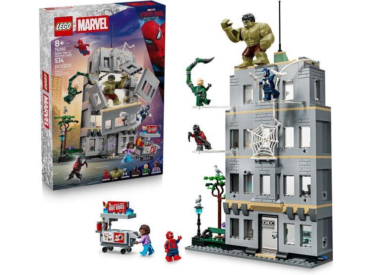 LEGO MARVEL SPIDER-MAN VS HULK EPIC CLASH - JUGUETE DE CONSTRUCCIÓN PARA NIÑOS CON 5 MINIFIGURAS Y HULK - 1