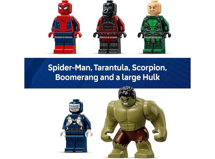LEGO MARVEL SPIDER-MAN VS HULK EPIC CLASH - JUGUETE DE CONSTRUCCIÓN PARA NIÑOS CON 5 MINIFIGURAS Y HULK - 4