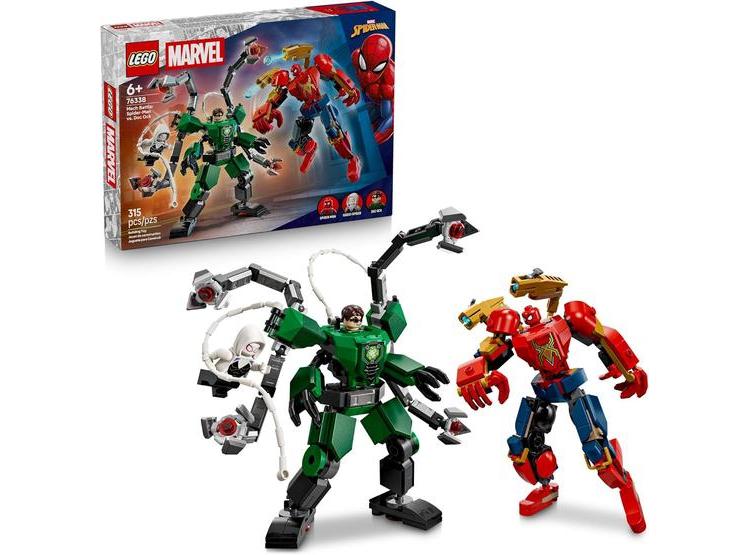 LEGO MARVEL MECH BATTLE SPIDER-MAN VS DOC OCK INCLUYE 3 MINIFIGURAS, IDEAL PARA NIÑOS Y FANS DESDE 6 AÑOS - 1