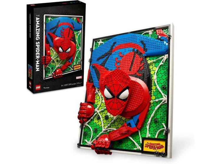 LEGO ART THE AMAZING SPIDER-MAN KIT DECORATIVO PARA ADULTOS, REGALO IDEAL DE SUPERHÉROE - 1