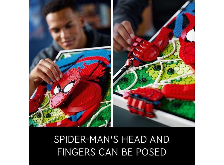 LEGO ART THE AMAZING SPIDER-MAN KIT DECORATIVO PARA ADULTOS, REGALO IDEAL DE SUPERHÉROE - 3