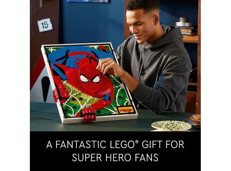 LEGO ART THE AMAZING SPIDER-MAN KIT DECORATIVO PARA ADULTOS, REGALO IDEAL DE SUPERHÉROE - 5