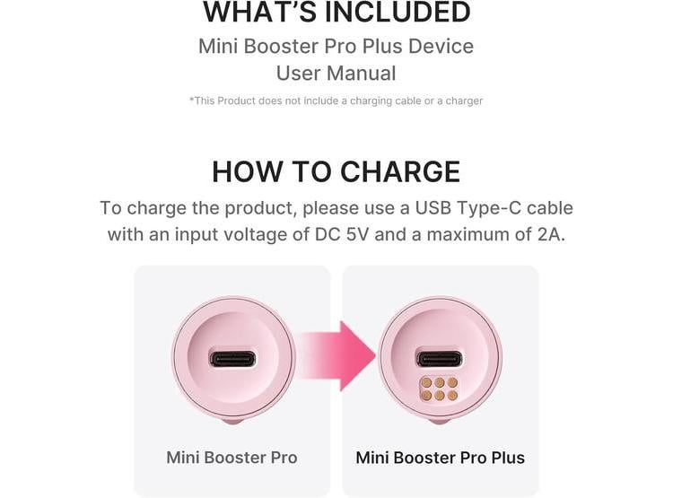 MEDICUBE MINI BOOSTER PRO PLUS, DISPOSITIVO FACIAL PORTÁTIL PARA CUIDADO DE LA PIEL RADIANTE, CALMANTE Y REBOTANTE - 8