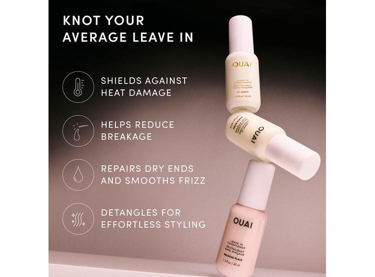 ACONDICIONADOR SIN ENJUAGUE OUAI CON AROMA NORTH BONDI, PROTECTOR DE CALOR, DESENREDANTE E HIDRATANTE, VEGANO - 3