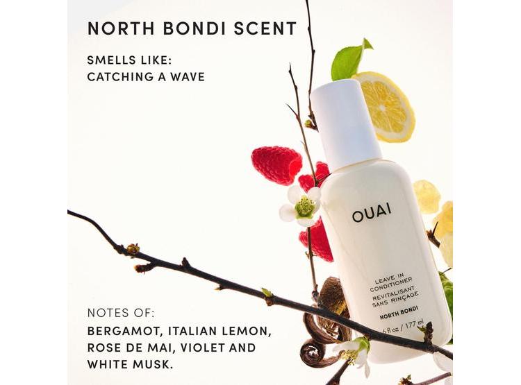 ACONDICIONADOR SIN ENJUAGUE OUAI CON AROMA NORTH BONDI, PROTECTOR DE CALOR, DESENREDANTE E HIDRATANTE, VEGANO - 7